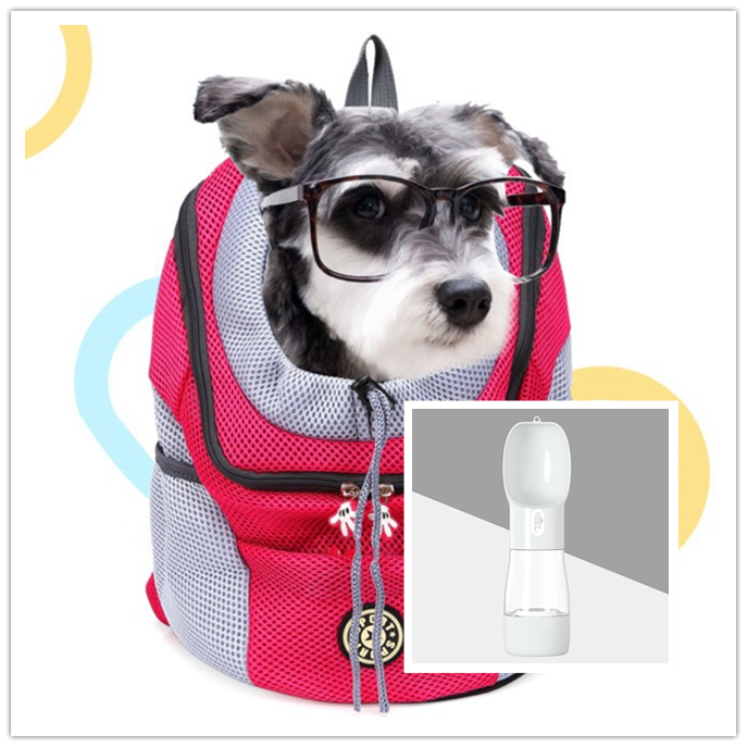 Dual-Shoulder Dog Carrier Backpack: Portable & Breathable