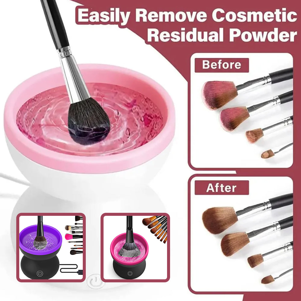 Effortless Makeup Brush Cleaning: Portable USB Cleaner