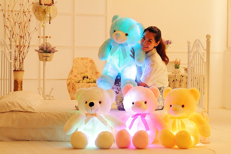 Colorful LED Bear: Perfect Gift - Lights Up for Kids & Special Occasions