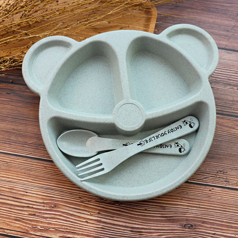 Panda Fun Meal Set: Baby Bowl Spoon & Fork - Perfect for Training