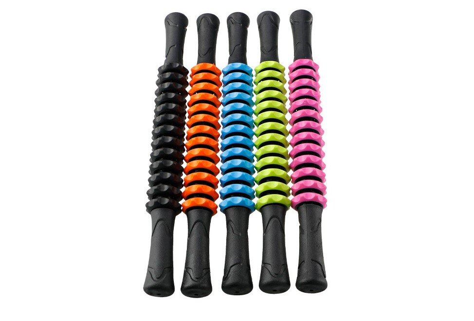 Bar Massage Yoga Roller: Adjustable Manual Massage for Muscle Recovery and Flexibility