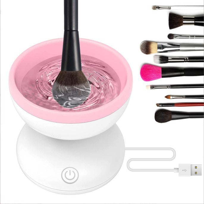 Effortless Makeup Brush Cleaning: Portable USB Cleaner