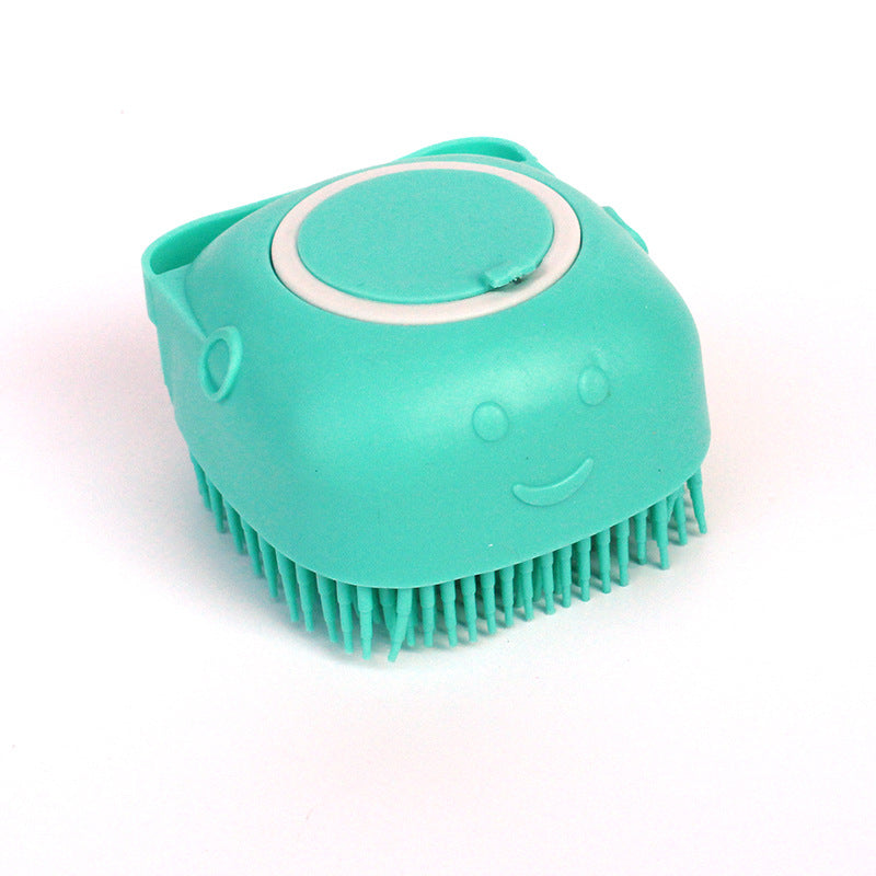 Gentle Silicone Pet Bath & Massage Glove - Innovative Shampoo Dispensing Brush for Dogs and Cats