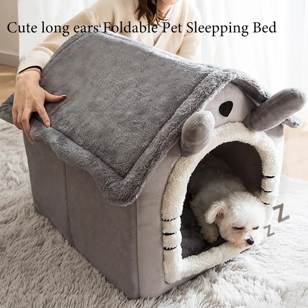 Comfy Foldable Pet Bed: Perfect for Cats & Dogs