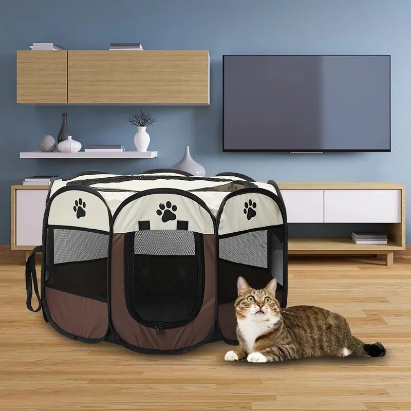 Portable Pet Tent for Large Dogs & Cats - Easy Setup