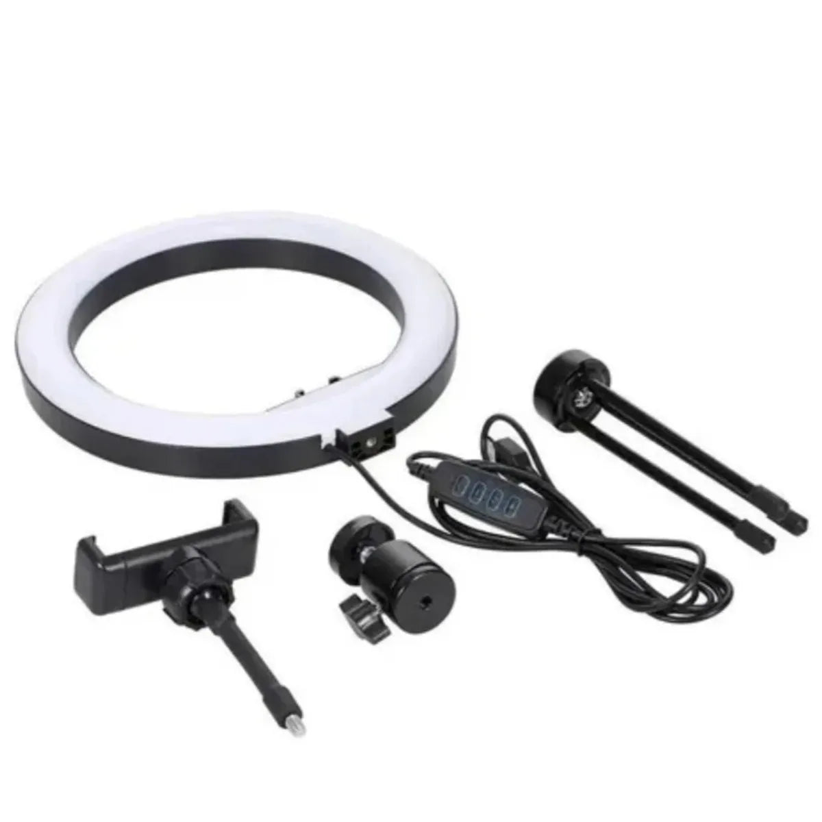 Get Perfect Lighting: 8" Ring Light with Desk Tripod & Phone Holder