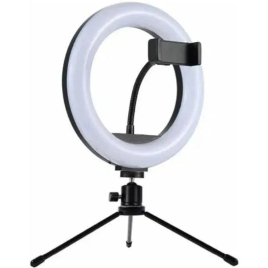 Get Perfect Lighting: 8" Ring Light with Desk Tripod & Phone Holder