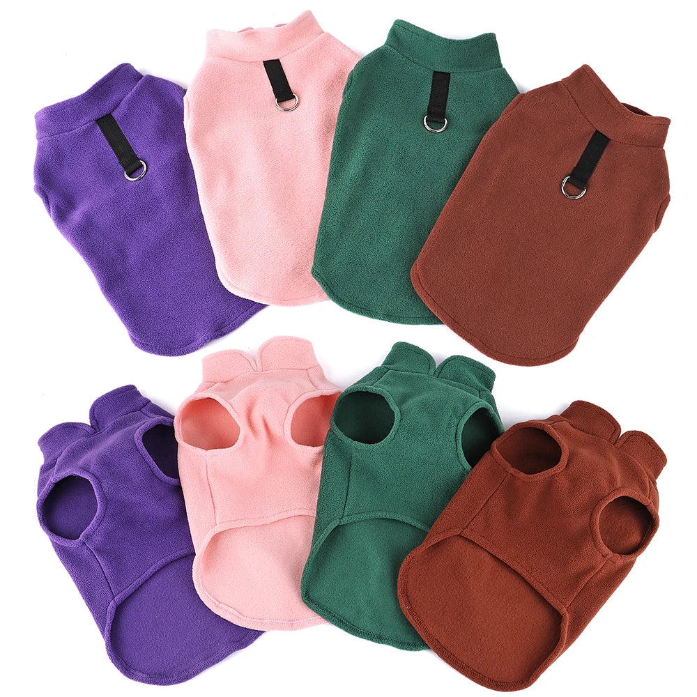 Cozy Fleece Dog & Cat Vests - Perfect Winter Warmth