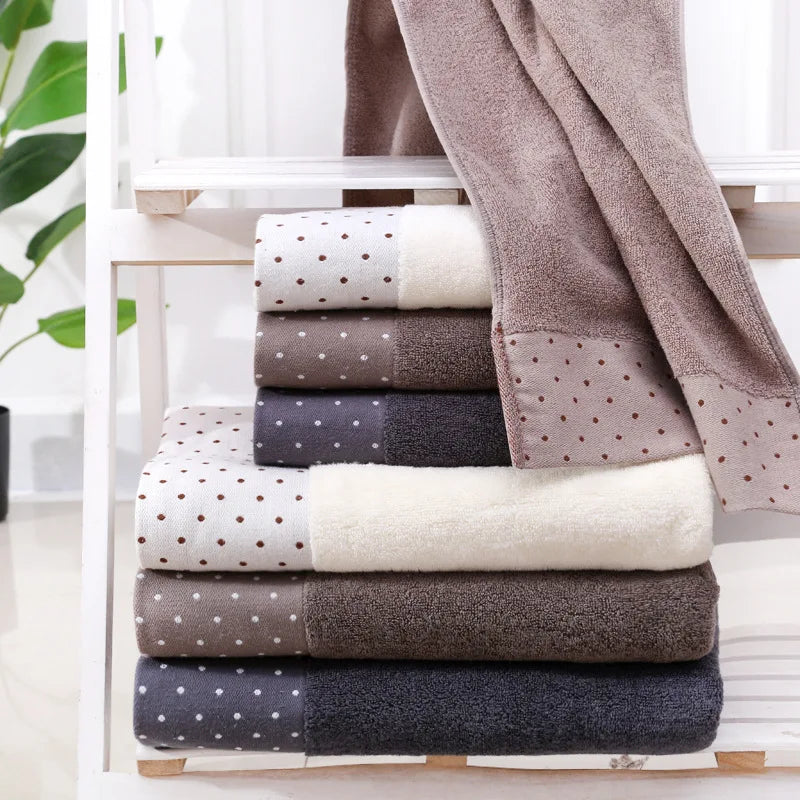 100% Cotton High-Quality Face and Bath Towels - Soft, Absorbent, and Luxurious