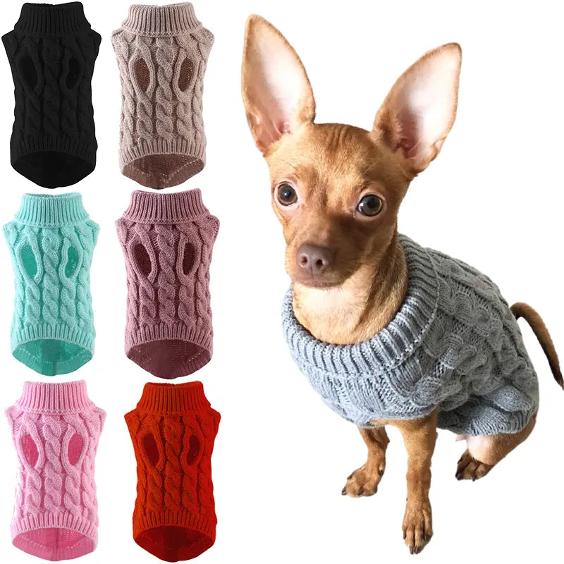 Comfy Turtle Neck Pet Sweater - Perfect for Chilly Days