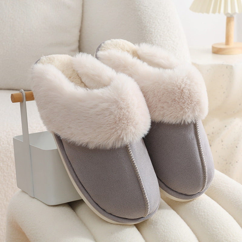 Ultra-Soft Winter Plush Home Slippers for Women – Comfy Fur-Lined Indoor Shoes