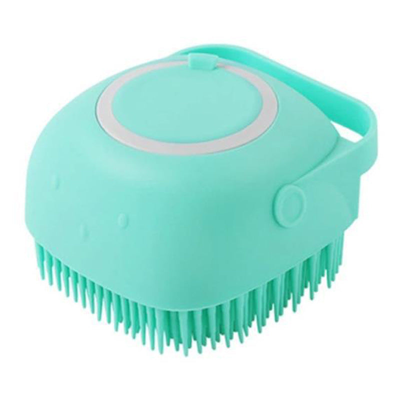 Gentle Silicone Pet Bath & Massage Glove - Innovative Shampoo Dispensing Brush for Dogs and Cats