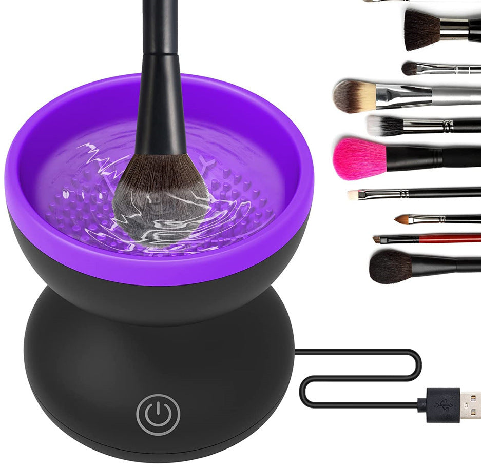 Effortless Makeup Brush Cleaning: Portable USB Cleaner