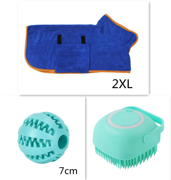 Gentle Silicone Pet Bath & Massage Glove - Innovative Shampoo Dispensing Brush for Dogs and Cats